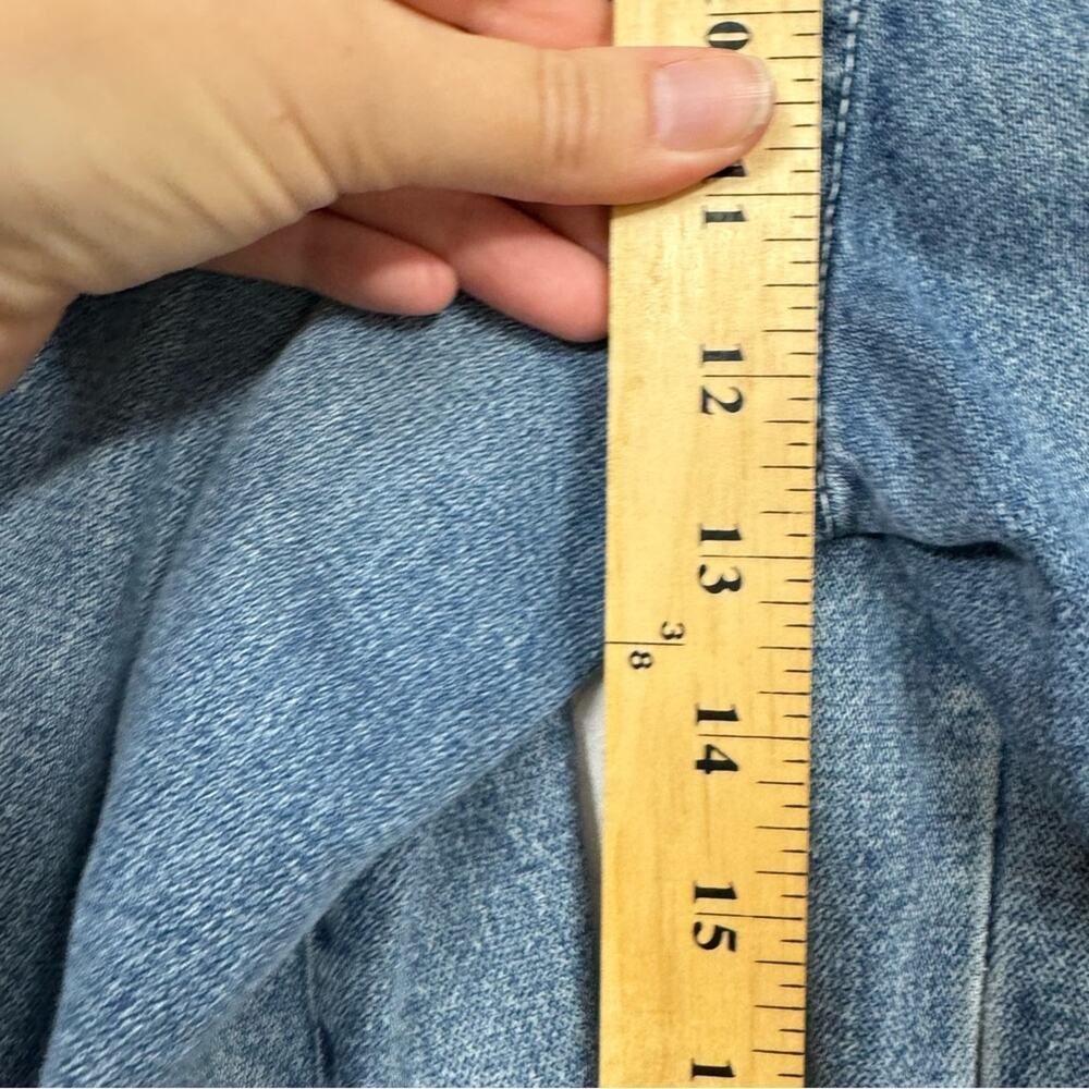 Vintage Wide Leg High Rise Jeans Womens 9 Medium Wash Blue Denim 90s - Picture 10 of 14